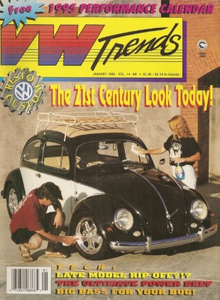 VW TRENDS 1995 JAN - VW JAMBOREE, 60 SINGLE CAB, 53 SPLIT WINDOW, IVWA